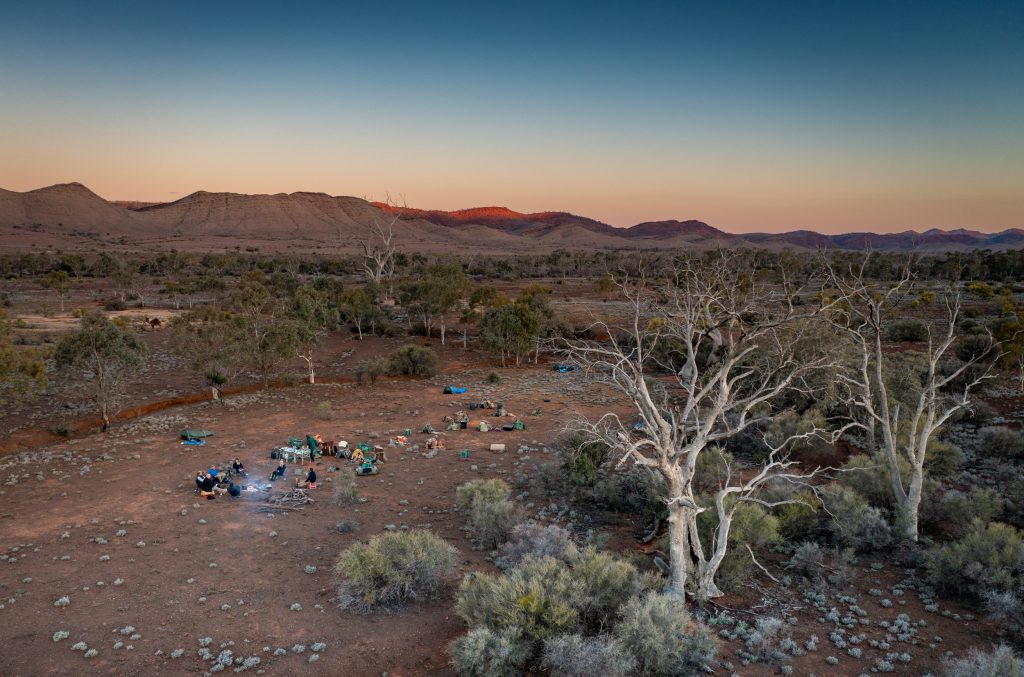 Aerial shot of Camel Trekkers