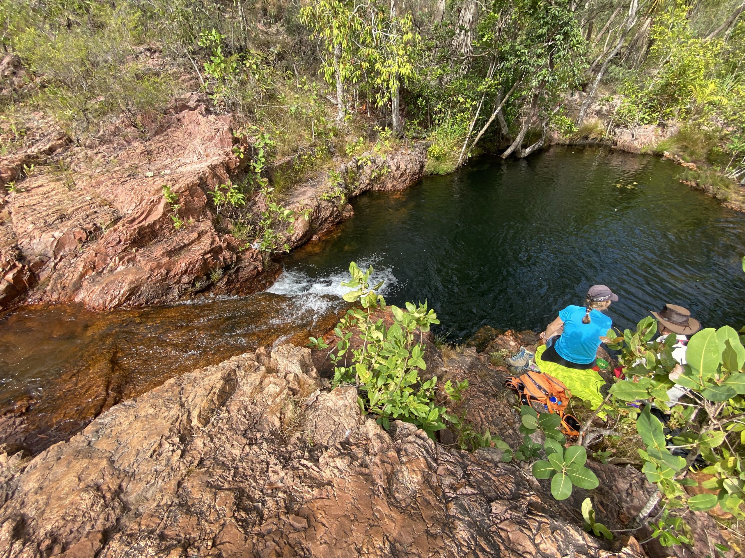 Swimming in top end waterfalls