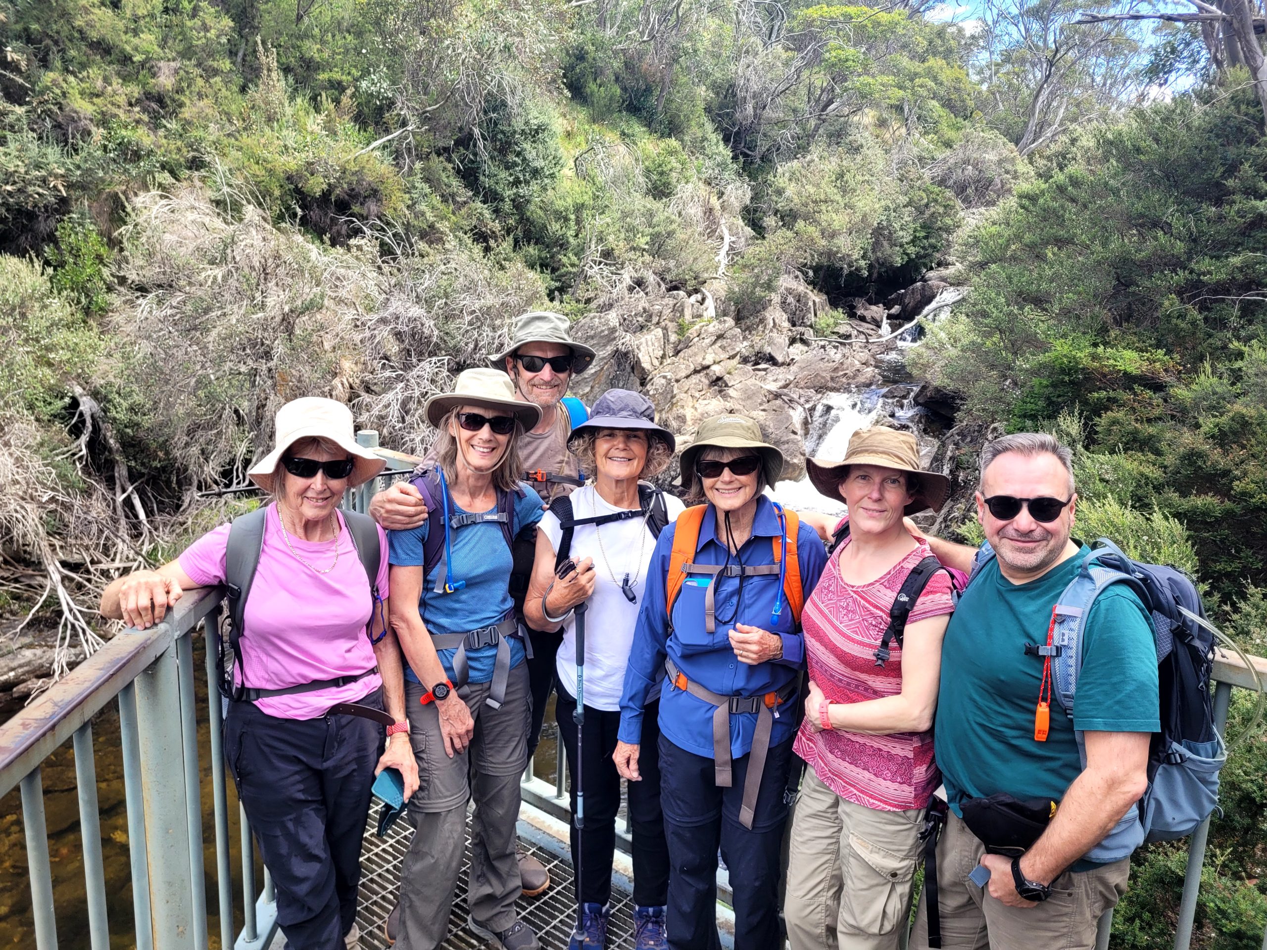 Happy group of Snowy Mountain Walkers