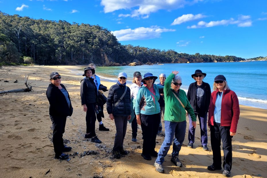 Happy Group on the Stunning Light to Light Walk on the Sapphire Coast of New South Wales
